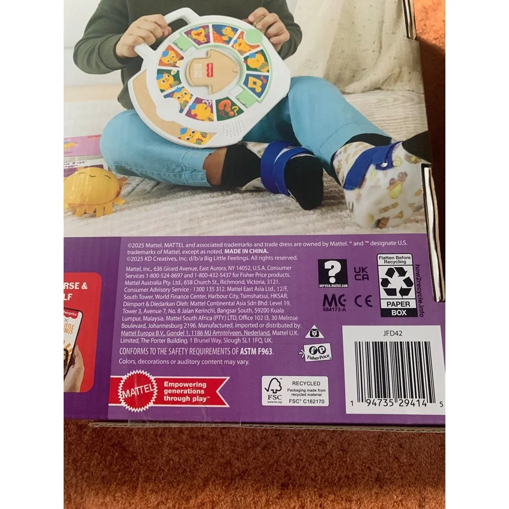 Fisher-Price Big Little Feelings The Calm Down Kit Toddler Emotional Learning